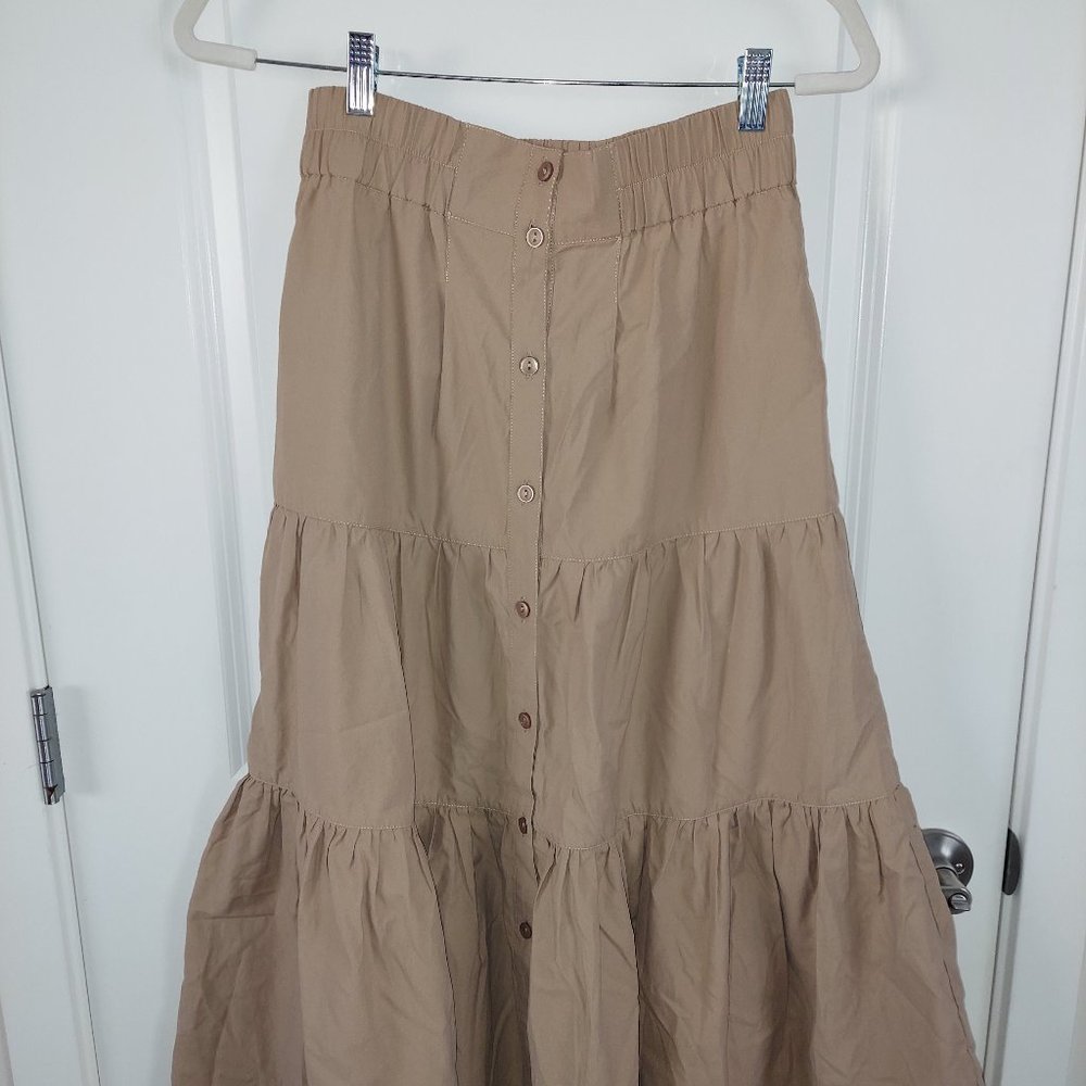 Brochu Walker Havana tiered midi skirt - size small